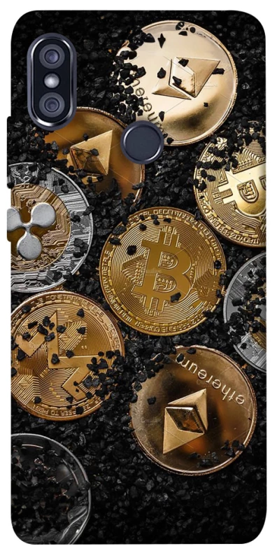 Чехол на Xiaomi Redmi Note 5 Pro / Note 5 (AI Dual Camera) Many coins v2 фото 1 из 1