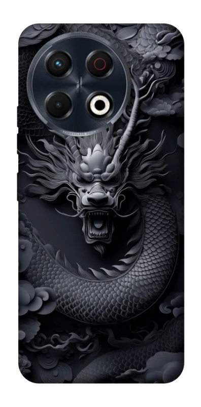 Чохол на TECNO Spark 30 Pro (KL7) black dragon фото 1 з 1