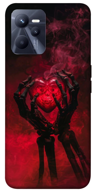 Чохол на Realme C35 Heart in the hands of a skeleton фото 1 з 1