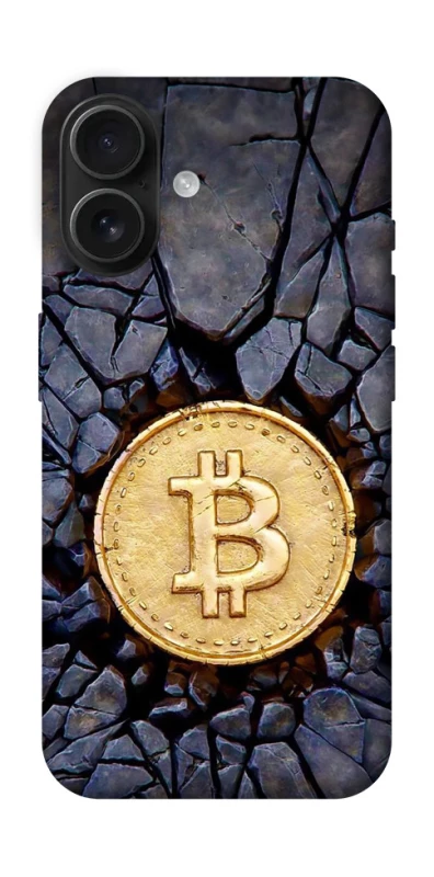 Чехол на Apple iPhone 16 Bitcoin cracks фото 1 из 1