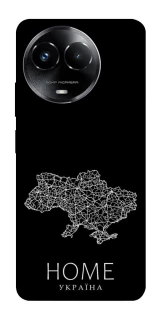 Чохол на Realme C67 4G Ukraine black map фото 1 з 1