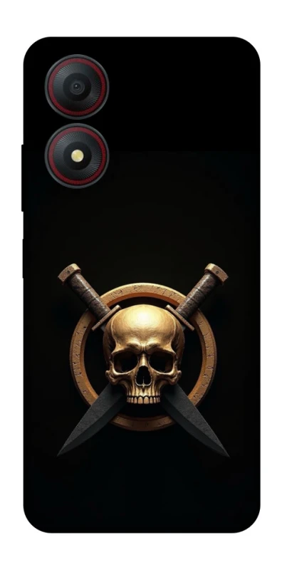 Чехол на ZTE Blade A34 4G Golden Skull фото 1 из 1
