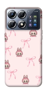 Чохол на Xiaomi POCO X8 Pro Pink bows and Labubus фото 1 з 1