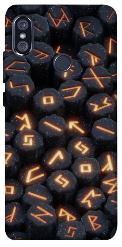 Чехол на Xiaomi Redmi Note 5 Pro / Note 5 (AI Dual Camera) Огненые руны фото 1 из 1