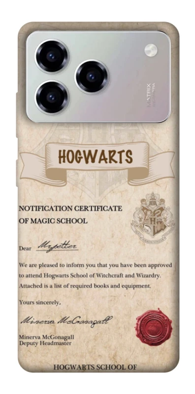 Чехол на ZTE Blade A76 The Hogwarts acceptance letter фото 1 из 1