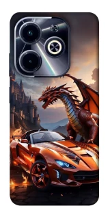 Чохол на Infinix Hot 40i Сar and dragon фото 1 з 1