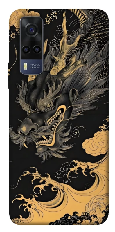 Чохол на Vivo Y53s gold dragon фото 1 з 1