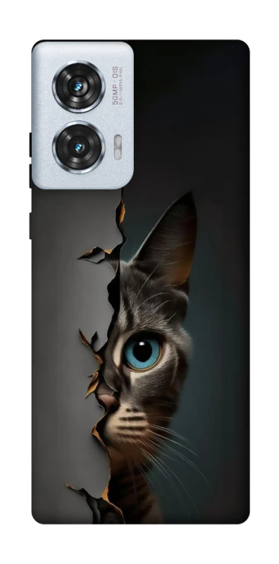 Чохол на Motorola Edge 50 Fusion Кіт-підглядач v2 фото 1 з 1