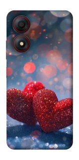Чехол на ZTE Blade A34 4G Red hearts фото 1 из 1