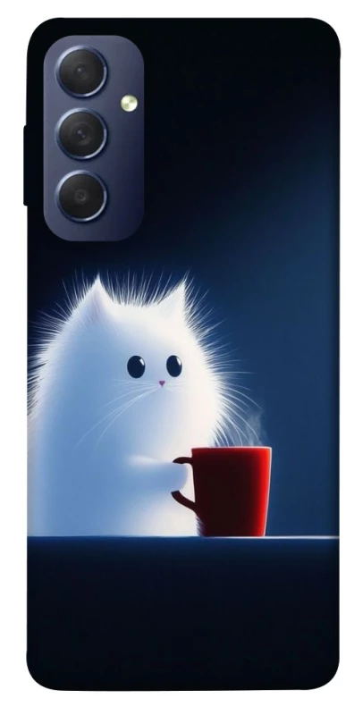 Чохол на Samsung Galaxy M54 5G Чохол кіт з кавою фото 1 з 1