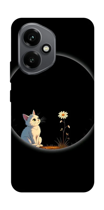 Чехол на Honor 400 Cat and flower фото 1 из 1