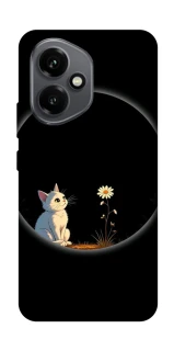 Чехол на Honor 400 Cat and flower фото 1 из 1