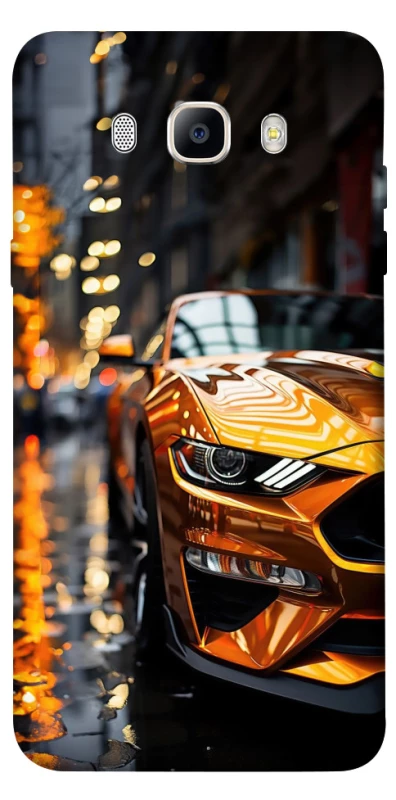 Чехол на Samsung J510F Galaxy J5 (2016) Golden sports car фото 1 из 1