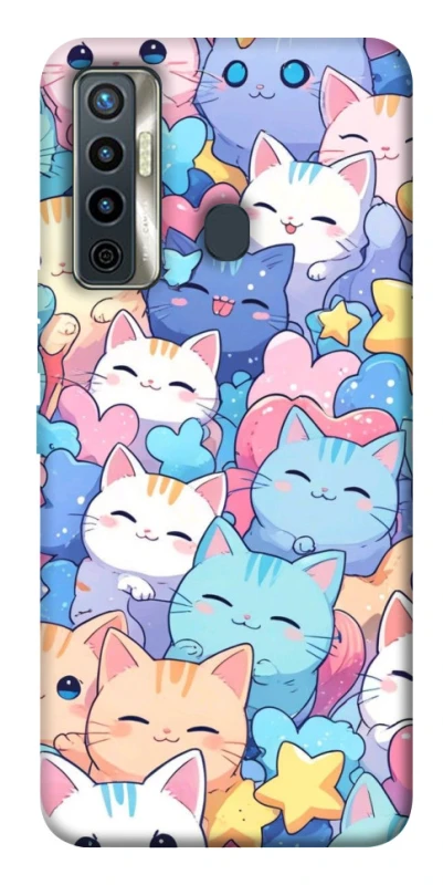 Чехол на TECNO Camon 17 Funny Kittens ver.3 фото 1 из 1