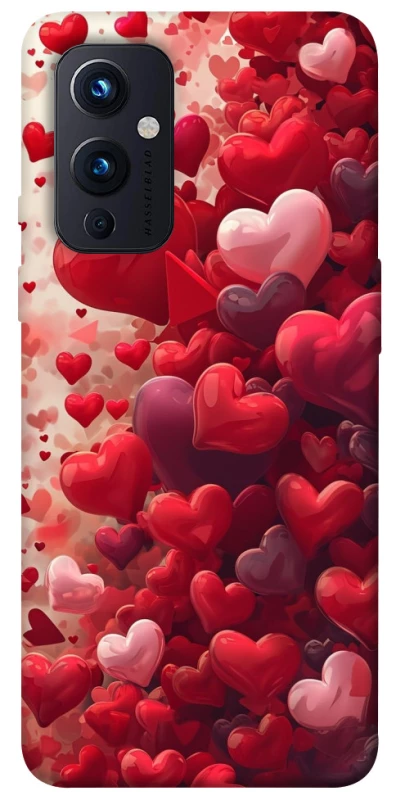 Чехол на OnePlus 9 Many hearts фото 1 из 1