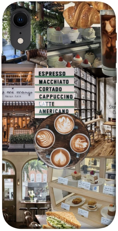 Чохол на Apple iPhone XR (6.1") Coffee collage ver.5 фото 1 з 1