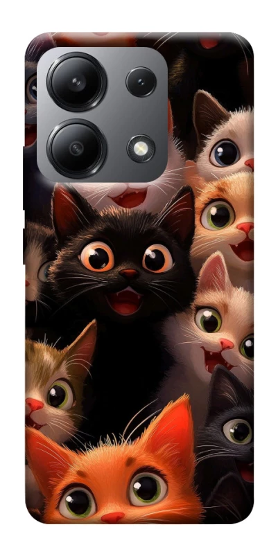 Чохол на Xiaomi Redmi Note 13 4G happy cats фото 1 з 1