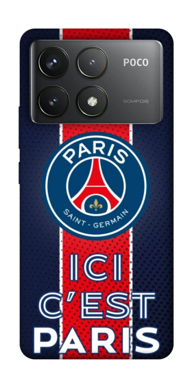 Чохол на Xiaomi Poco F6 Pro FC PSG v1 фото 1 з 1