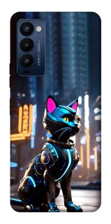 Чехол на TECNO Camon 18 Pro Cyber cat фото 1 из 1