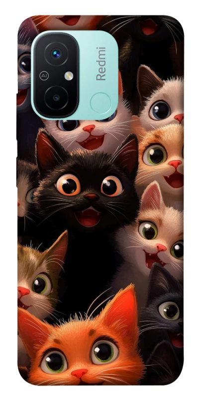 Чохол на Xiaomi Redmi 12C / Poco C55 happy cats фото 1 з 1