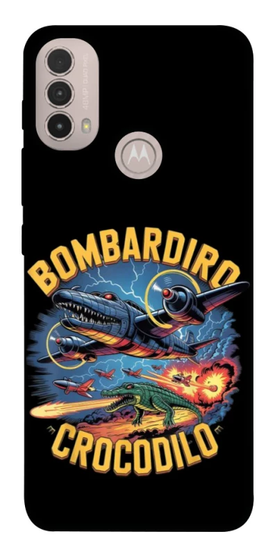 Чехол на Motorola Moto E40 Bombardino Crocodilo v2 фото 1 из 1