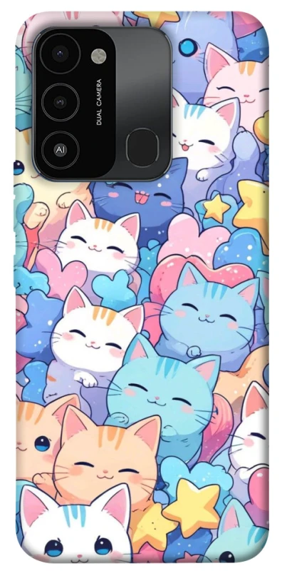 Чехол на TECNO Spark 8C Funny Kittens ver.3 фото 1 из 1
