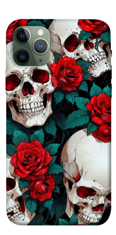 Чохол на Apple iPhone 11 Pro (5.8") skull and rose фото 1 з 1