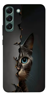 Чехол на Samsung Galaxy S22+ Кот-подглядыватель v2 фото 1 из 1