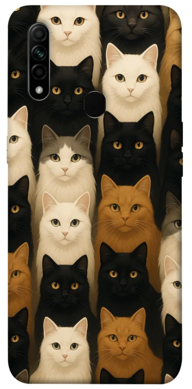 Чохол на Oppo A31 Colorful Cat Collage фото 1 з 1