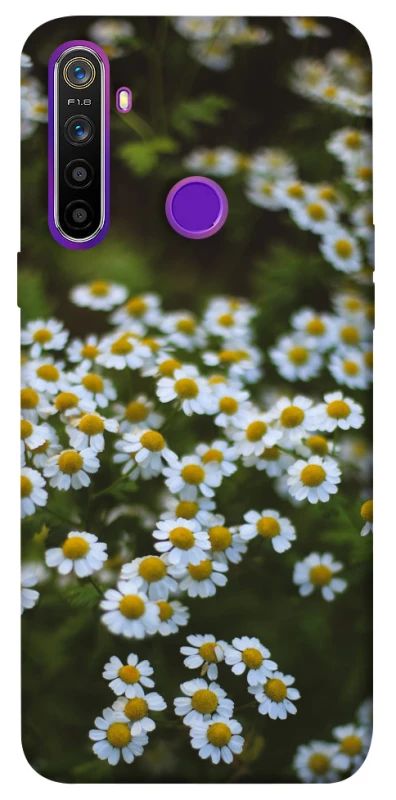 Чехол на Realme 5 Ромашки v13 фото 1 из 1