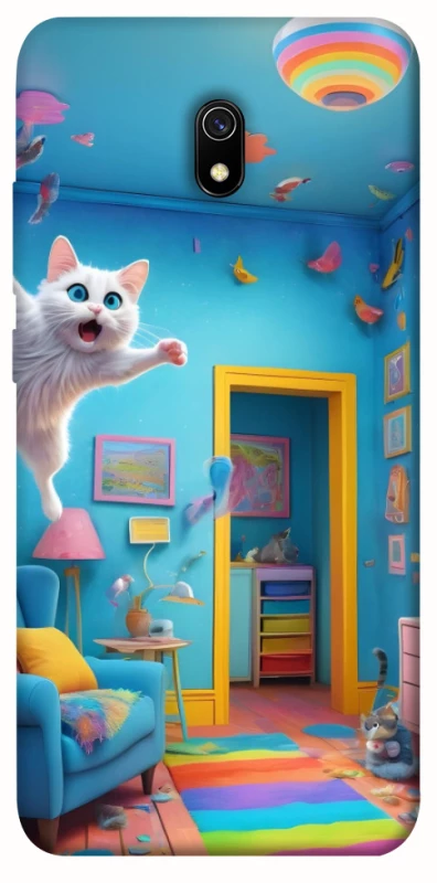 Чохол на Xiaomi Redmi 8a crazy cat фото 1 з 1