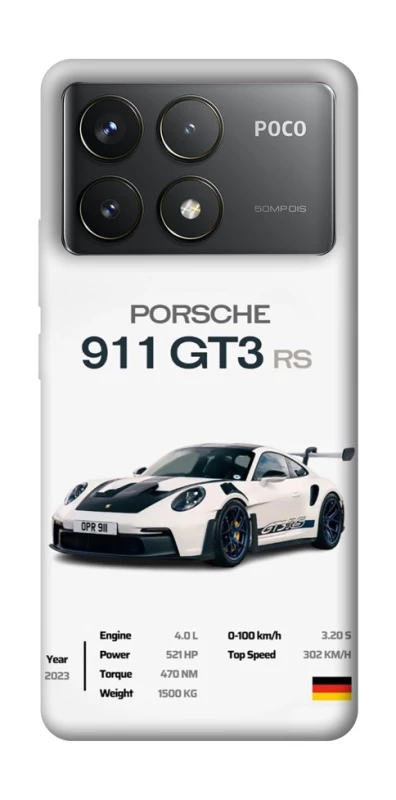 Чохол на Xiaomi Poco F6 Pro Porsche 911 GT3 фото 1 з 1