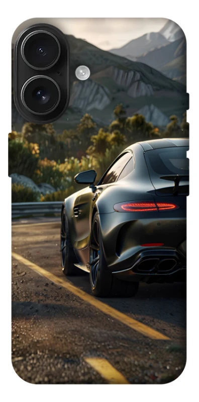 Чехол на Apple iPhone 17 (6.3") Car in the mountains фото 1 из 1