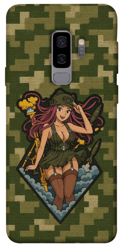 Чохол на Samsung Galaxy S9+ Military Waifu фото 1 з 1