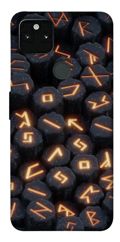 Чехол на Google Pixel 5A Огненые руны фото 1 из 1