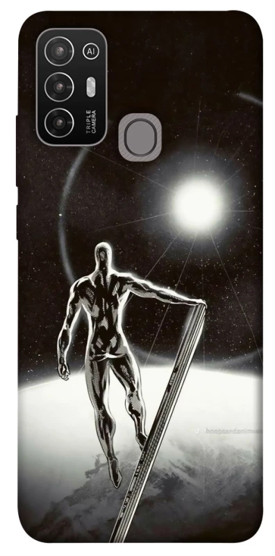 Чехол на ZTE Blade A52 Серебряный сёрфер фото 1 из 1