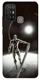 Чехол на ZTE Blade A52 Серебряный сёрфер фото 1 из 1