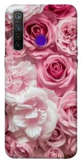 Чохол на Realme 5 Pro Рожеві Квіти фото 1 з 1