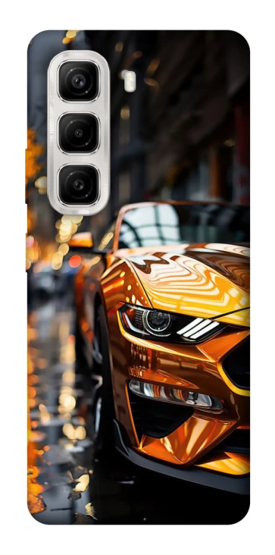 Чохол на Infinix Hot 50 4G Golden sports car фото 1 з 1