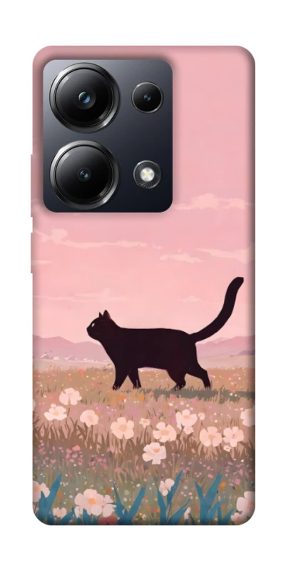 Чохол на Xiaomi Poco M6 Pro 4G cat on a field фото 1 з 1