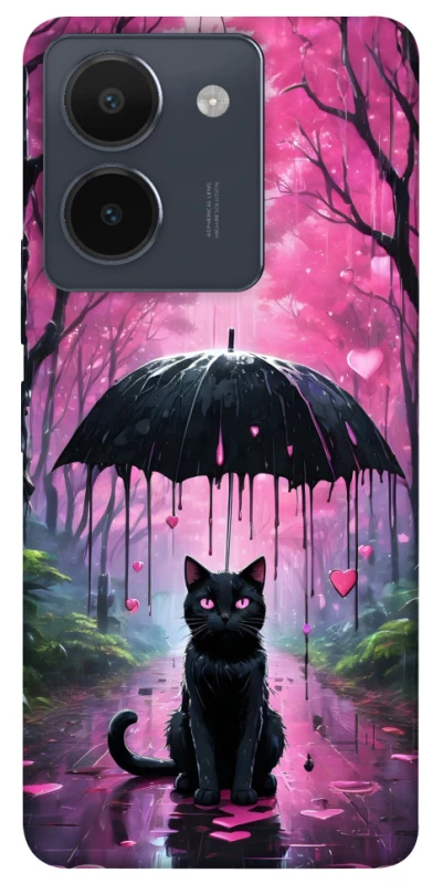 Чохол на Vivo Y36 Black cat фото 1 з 1