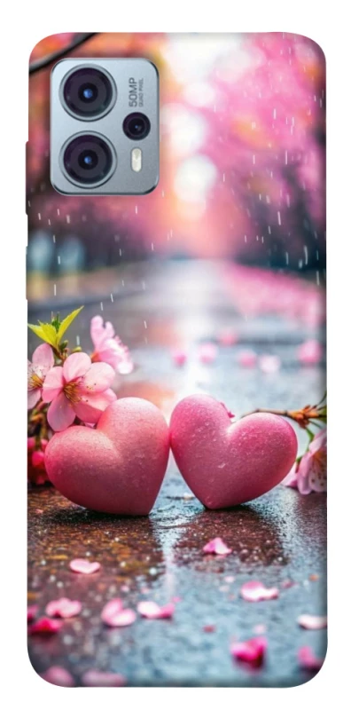 Чохол на Motorola Moto G23 Pink heart фото 1 з 1