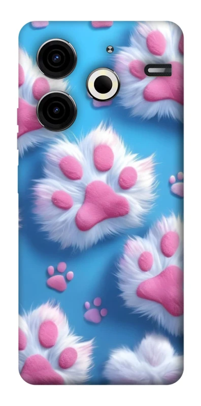 Чохол на TECNO Pova 6 Neo (LI6) Cat paw фото 1 з 1