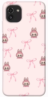 Чехол на Samsung Galaxy A03 Pink bows and Labubus фото 1 из 1