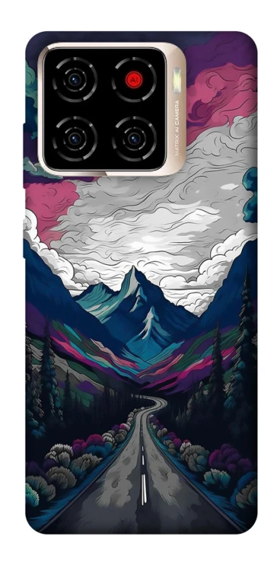 Чехол на ZTE Blade A56 Нарисованные горы фото 1 из 1