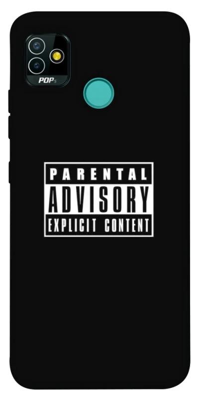 Чехол на TECNO POP 5 Parental Advisory Label фото 1 из 1