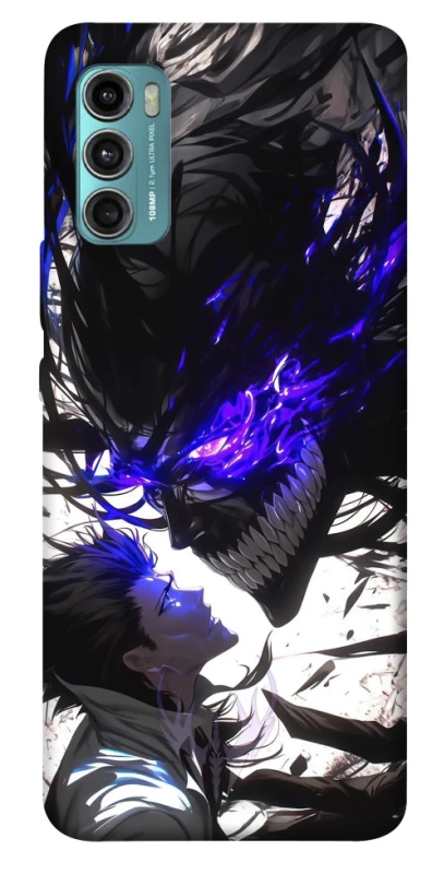 Чохол на Motorola Moto G60 Black soul anime фото 1 з 1