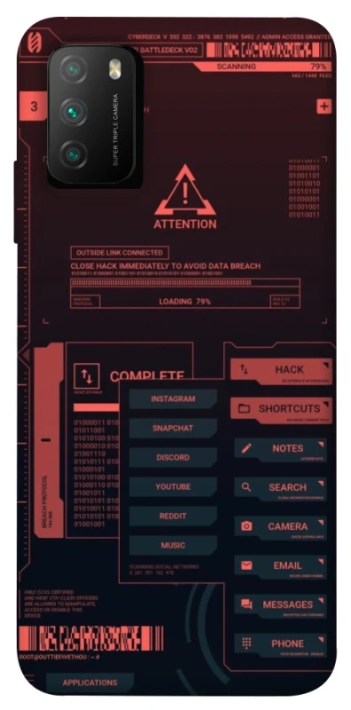 Чехол на Xiaomi Poco M3 Attention фото 1 из 1