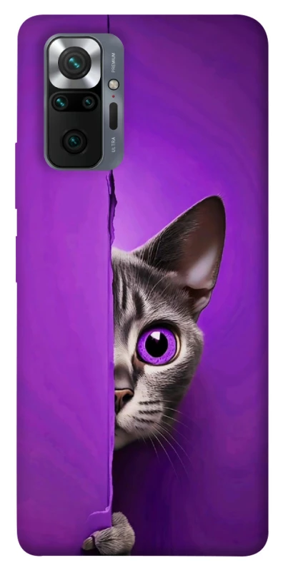 Чохол на Xiaomi Redmi Note 10 Pro Кіт-підглядач фото 1 з 1