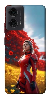 Чохол на Motorola Moto G04 Cyber space girl ver.5 фото 1 з 1